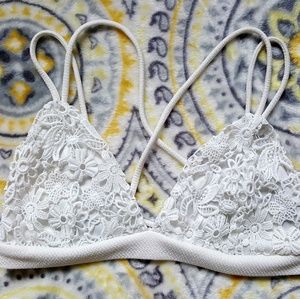 Full Tilt crochet strappy bralette